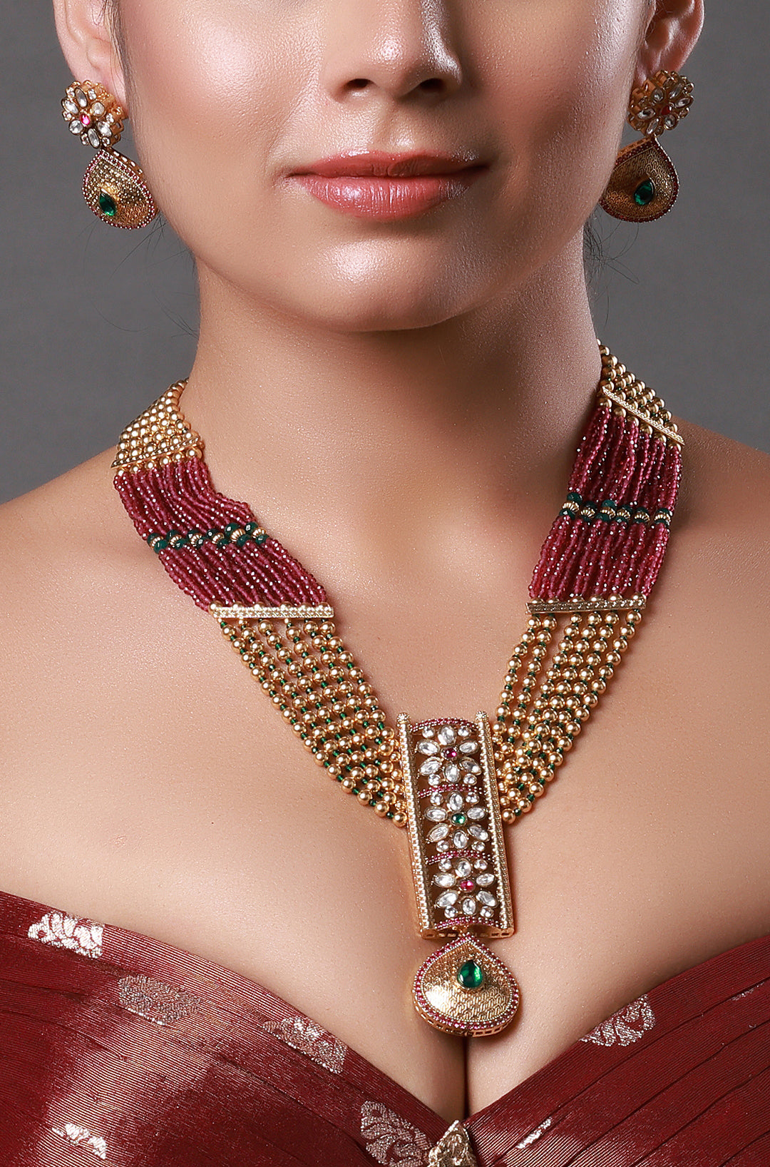 Padmakshya Polki Long Necklace