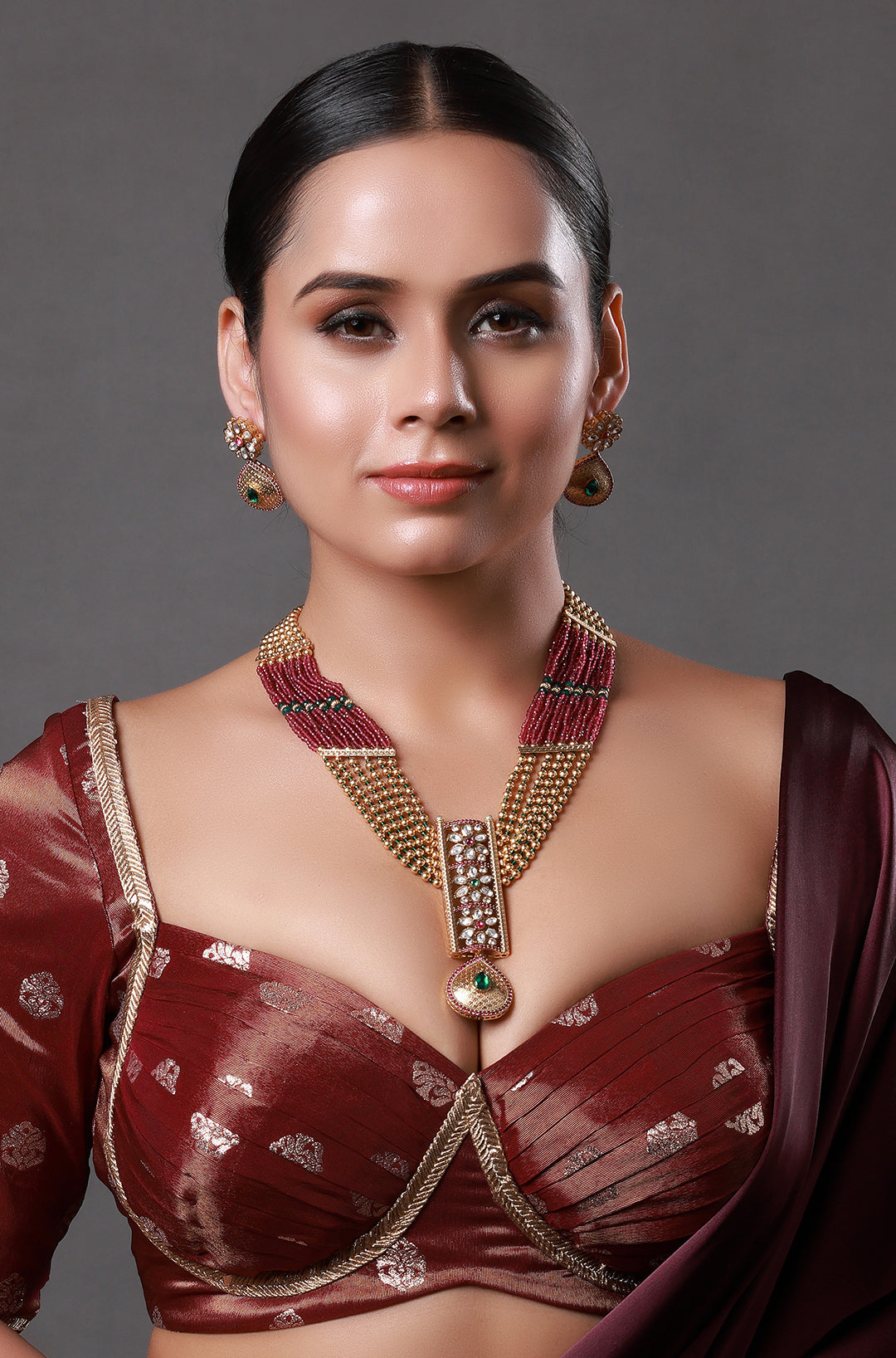 Padmakshya Polki Long Necklace