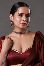 Ruby Clarry Hasli Victorian Choker Necklace