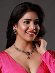 Sparkling Elegance Opulent Round Cut CZ Necklace
