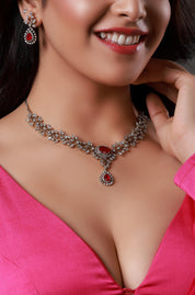 Sparkling Elegance Opulent Round Cut CZ Necklace