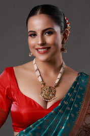 Octagon Krishna Multilayer Beaded Necklace