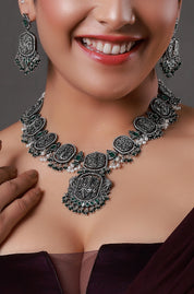 Royal Pink Flower Victorian Neckpiece