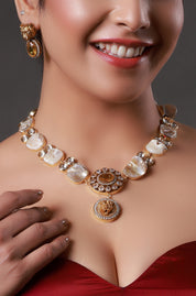Tiger Emblem Necklace Set for Cocktail Party