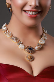 Tiger Emblem Necklace Set for Cocktail Party