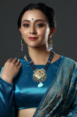 Mughal Blue & Gold Imperial Necklace