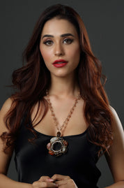 The Floral Stone Statement Necklace