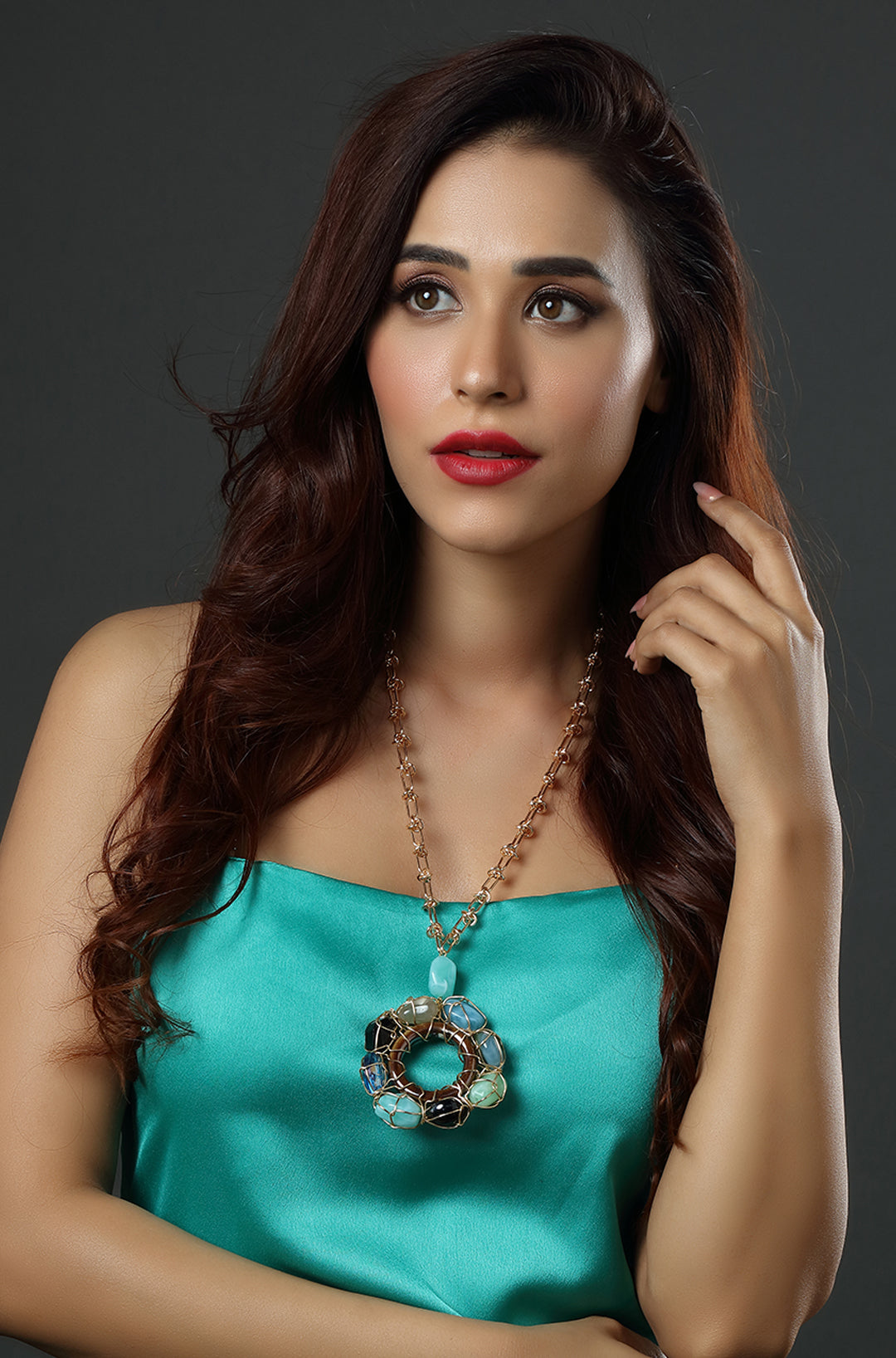 Horizon Stone Statement Necklace