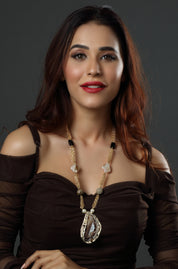 Earth Tone Cluster Necklace
