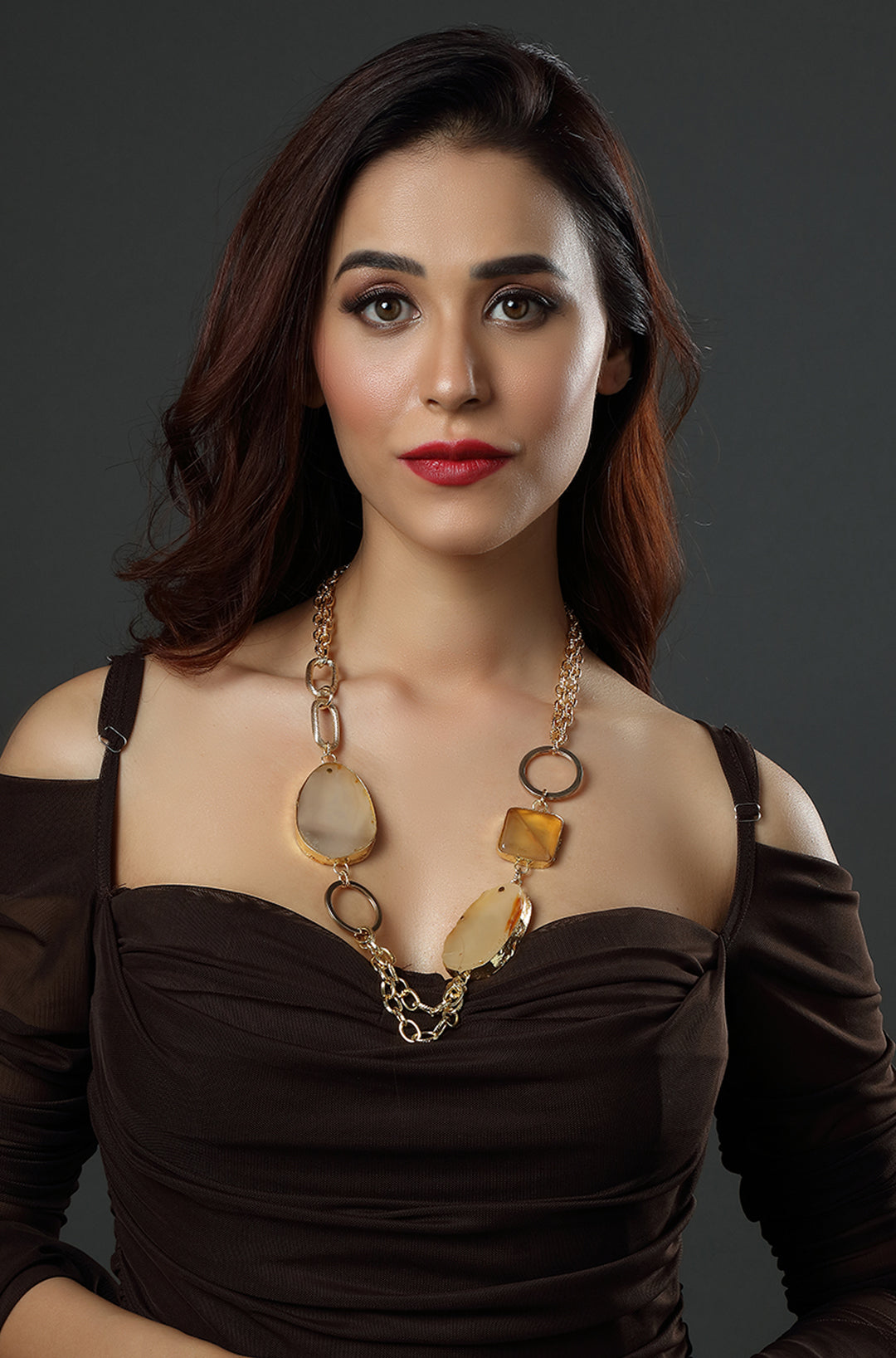 The Petal Stone Statement Necklace