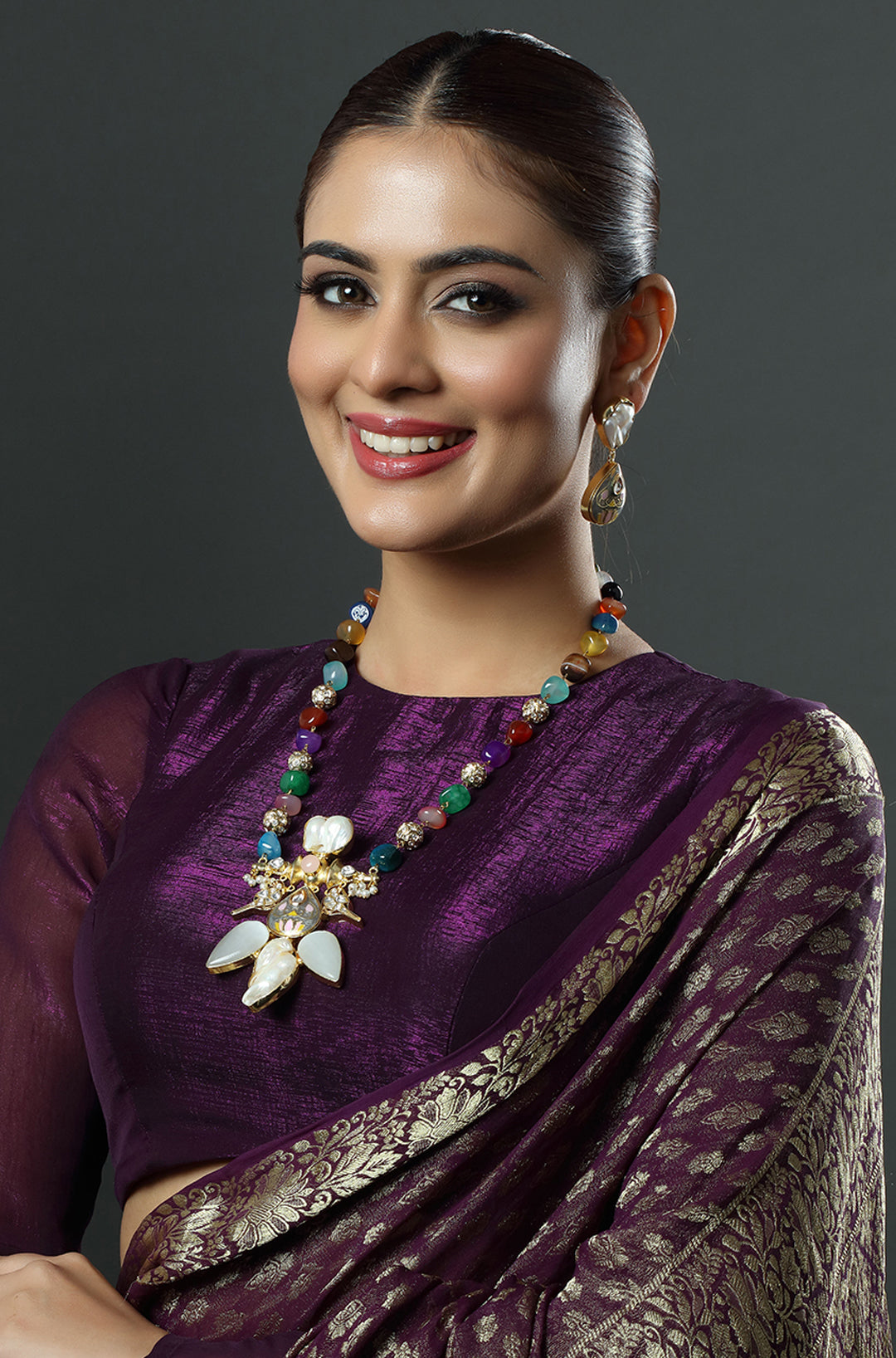 Tribal Necklace with Precious Stones