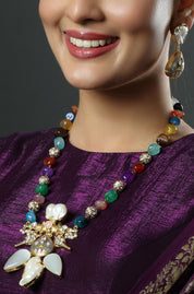 Tribal Necklace with Precious Stones