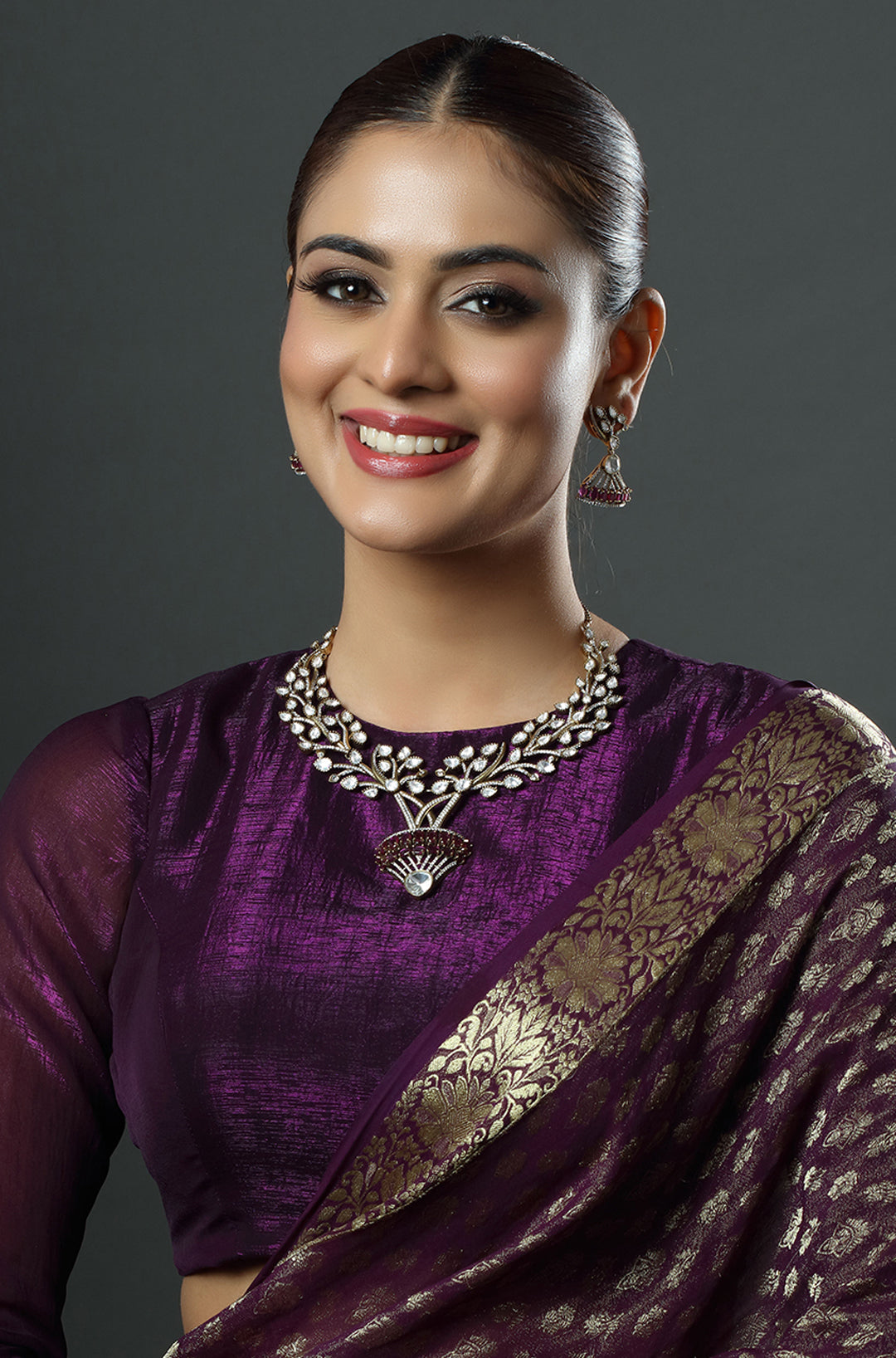 Ivory Bloom Kundan Necklace Set