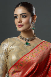 Emerald Heirloom Kundan Choker Set
