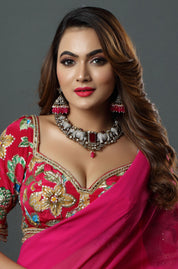 Rajwada Elephant Kundan Choker Set