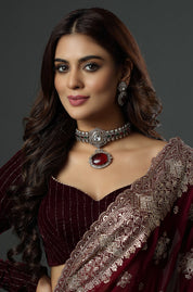 Imperial Scarlet Ensemble Necklace