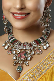 Maharani's Multi-Stone Statement Choker Necklace