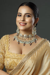The Ivory Meenakari Grandeur Choker Necklace