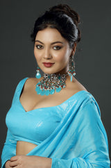 Heritage Mughal Empress Blues Choker Necklace