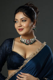 Kundan Meenakari Royal Orb Choker Necklace