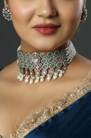The Serene Green Gala Choker