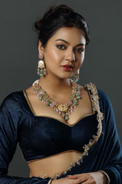 The Royal Rajasthan Pastel Flora Delight Necklace