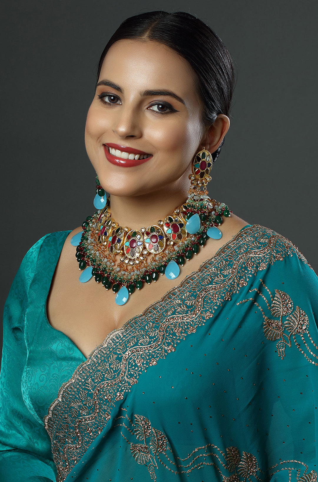 Indra Dhanush Mosaic Necklace