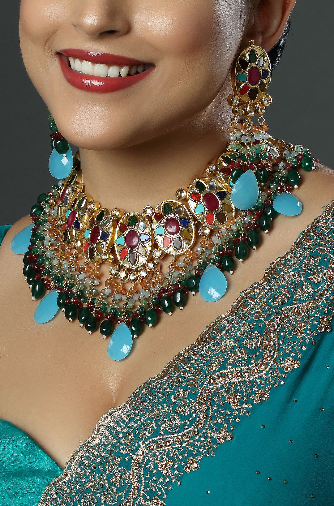 Indra Dhanush Mosaic Necklace