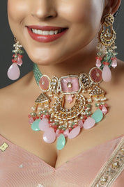 Blushing Crescent Enchanted Choker Necklace