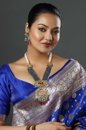 Midnight Sapphire Rajwada Durbar Noir Necklace