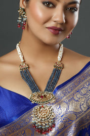Midnight Sapphire Rajwada Durbar Noir Necklace