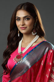 Nartika Pota Stone And Pearl Long Necklace