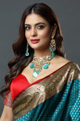 Mughal Turquoise Vista Ensemble Choker Necklace
