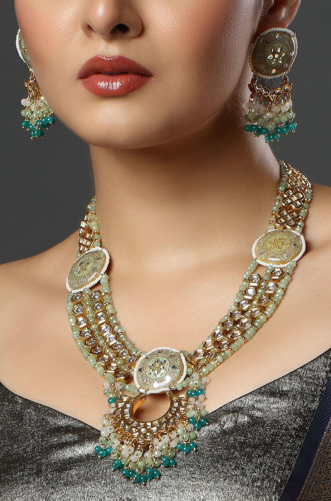 The Mint Moonlight Kundan Necklace