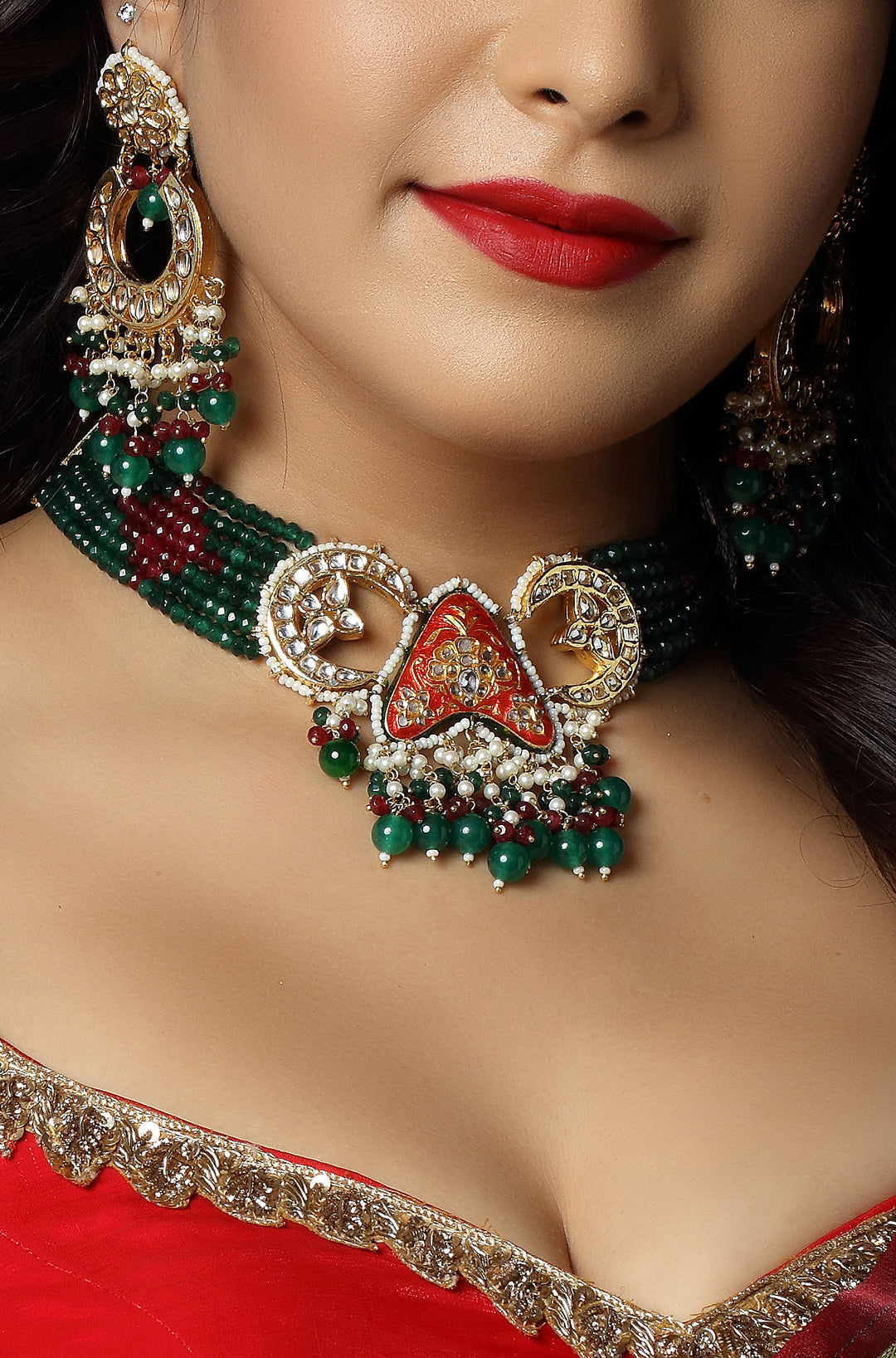 Marakathamala Mohini Bridal Choker