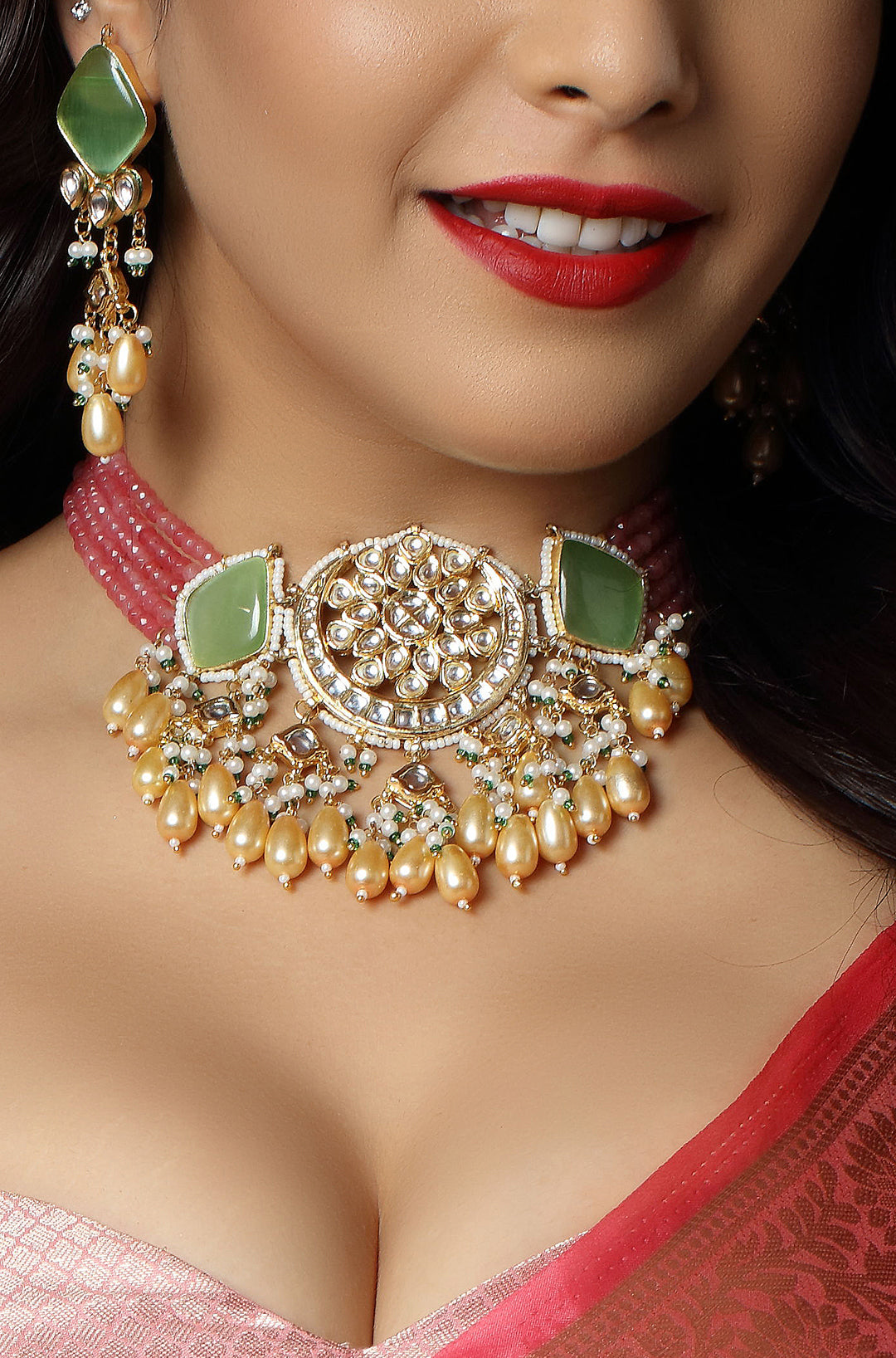 The Rajasthani Pastel Allure Choker Necklace