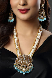 Turquoise Tassel Necklace