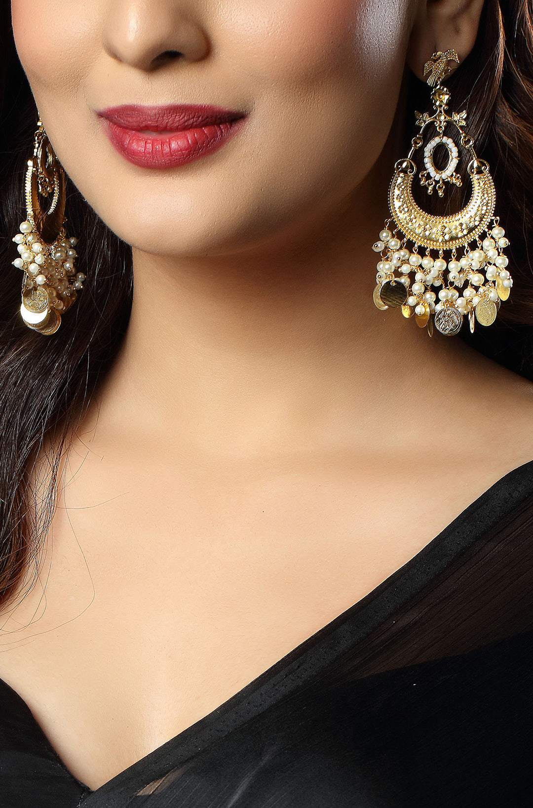 Chandbali Moti Jhumka