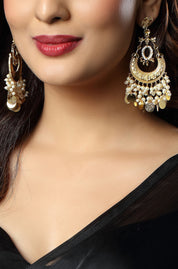 Chandbali Moti Jhumka