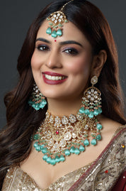 Rajputana Aqua Heritage Necklace