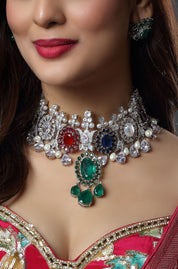 ISHA AMBANI Navratna Choker Necklace