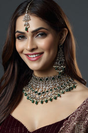 The Verdant Filigree Ensemble Necklace