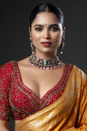 Krishna: The Downpour Hand Embroidered Choker Neckpiece