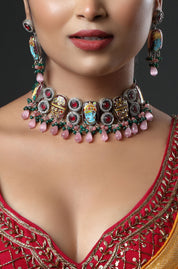 Krishna: The Downpour Hand Embroidered Choker Neckpiece
