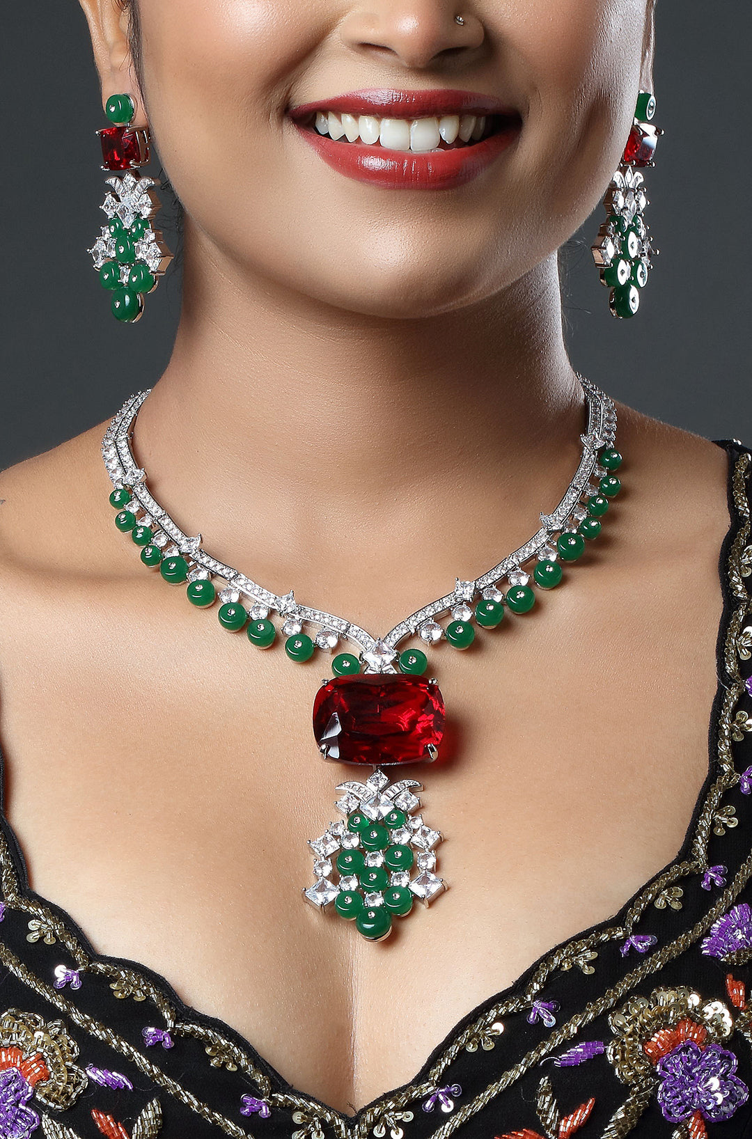 The Regal Jewel Bloom Necklace
