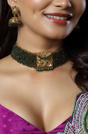 The Emerald Green Grandeur Choker Necklace