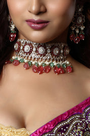 Polki Ruby Kundan Eternal Necklace