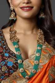 Regal Grandeur Meenakari Multilayer Necklace