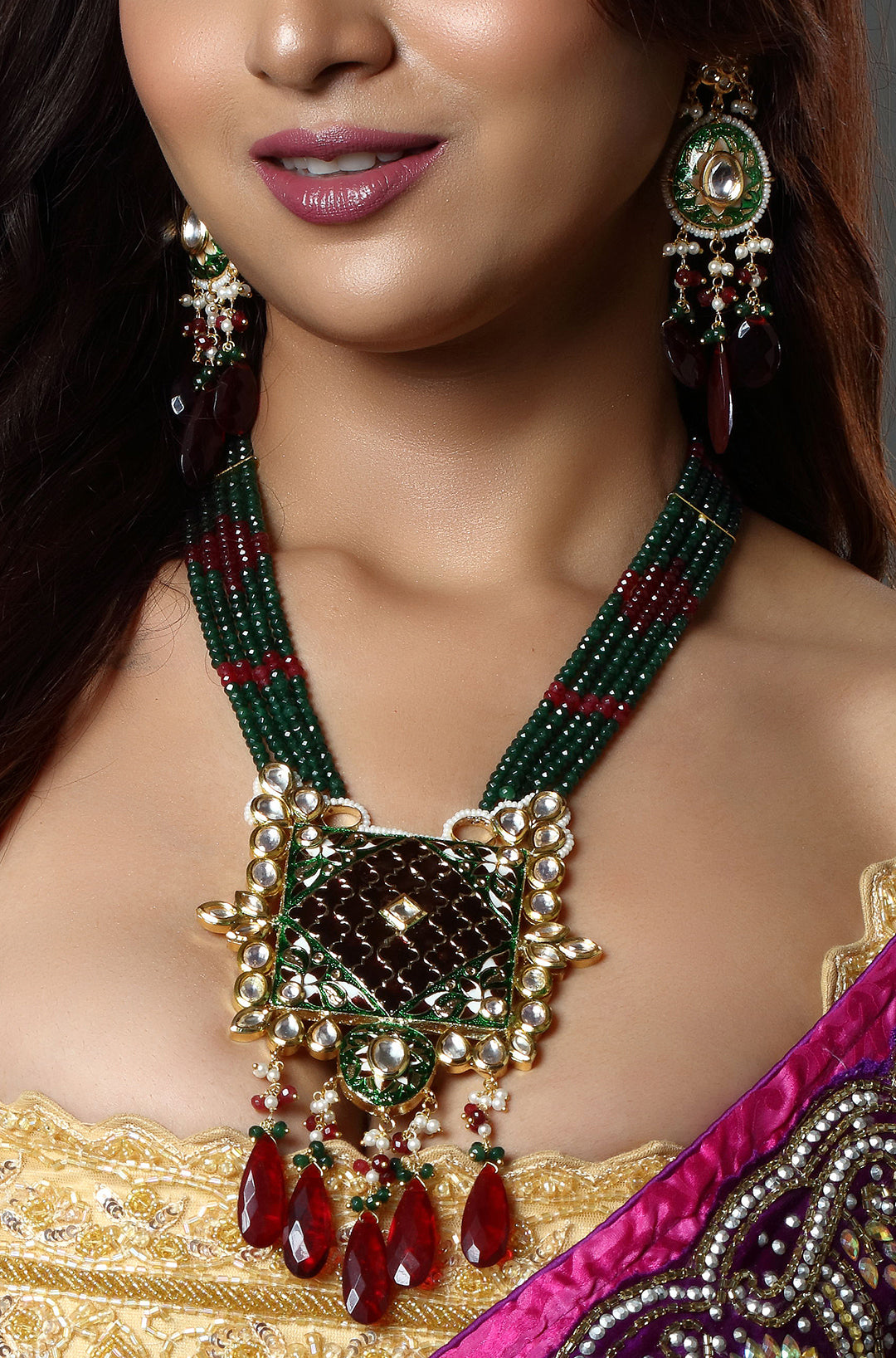 Shahi Bagh Emerald Necklace