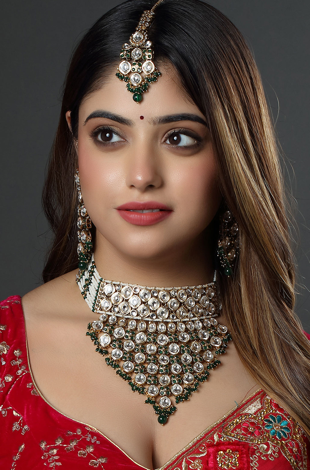 The Emerald Polki Grandeur Choker